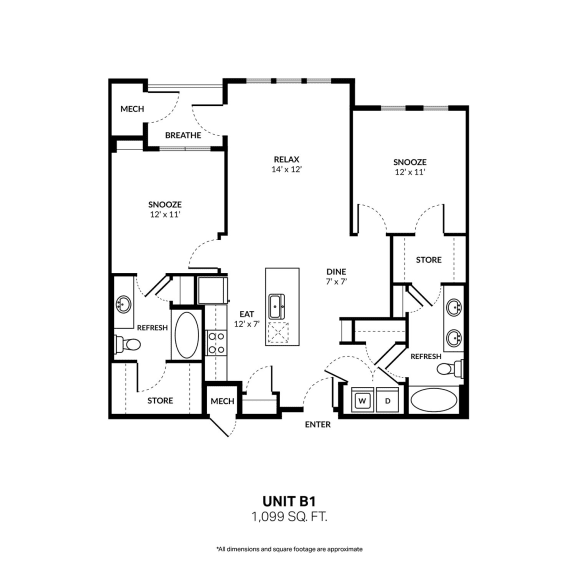 Floor Plans of Alta Green Mountain in Lakewood, CO