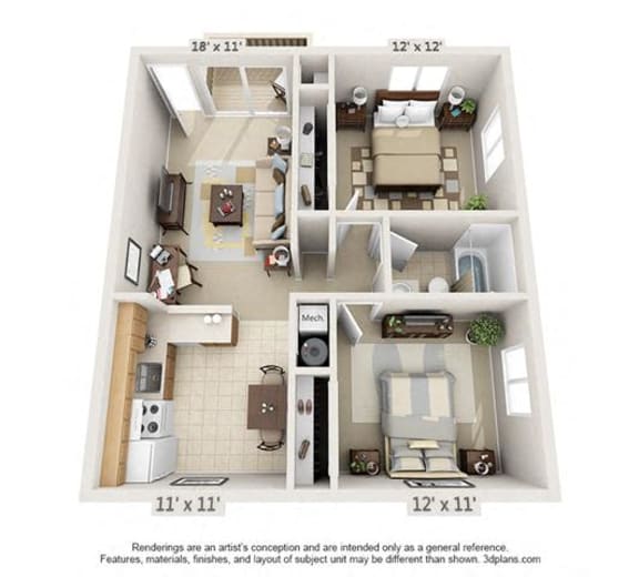 Floor Plans of Bennington Heights in Maryland Heights, MO