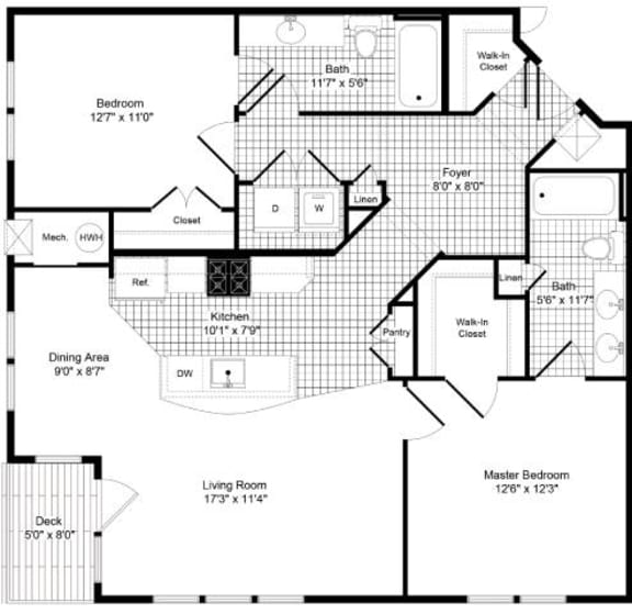 1, 2 & 3 Bedroom Apartments in Gambrills, MD The Beacon at Waugh Chapel