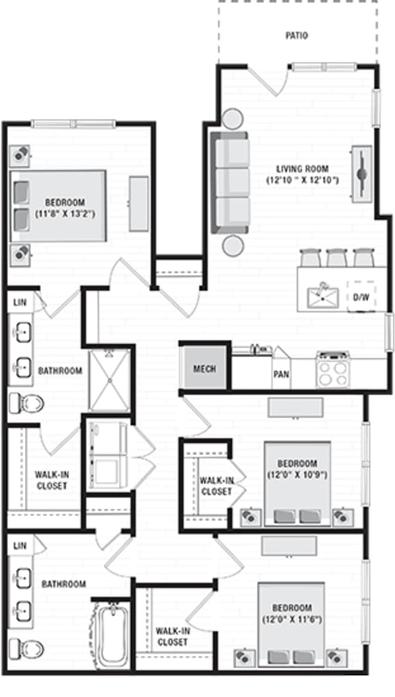 Floor Plans of Bexley Parkstone in Gallatin, TN