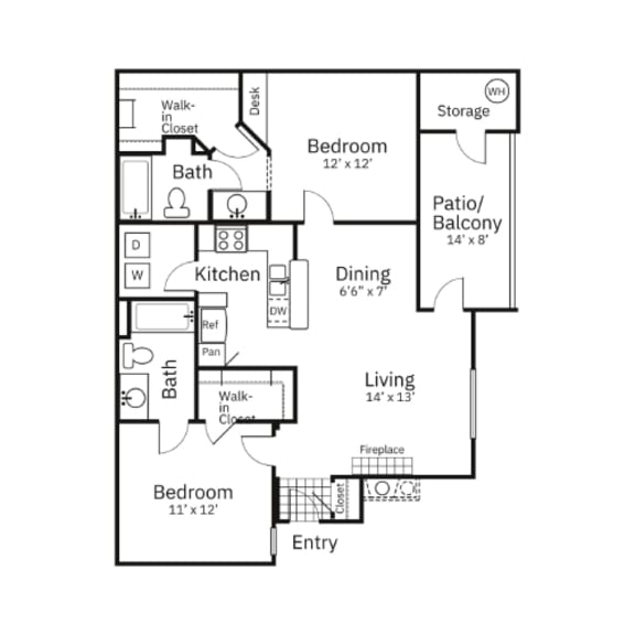 Studio, 1, 2 & 3Bedroom North Phoenix Apartments Sweetwater at Metro North