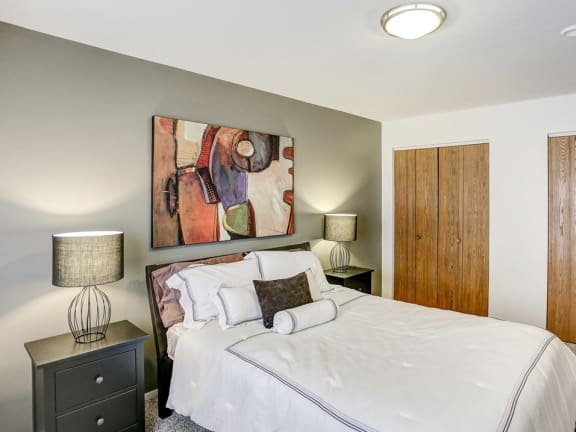 Bedroom at Timber Ridge Apartments in Wyoming, MI