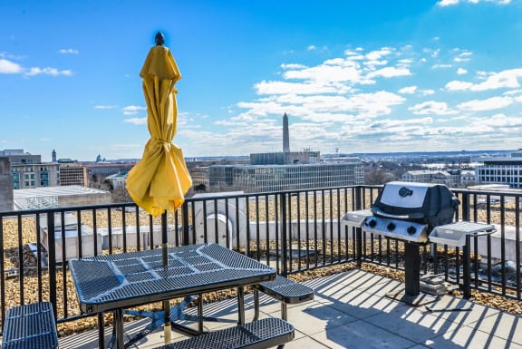 Rentable Rooftop Terrace at The York and Potomac Park, Washington, DC