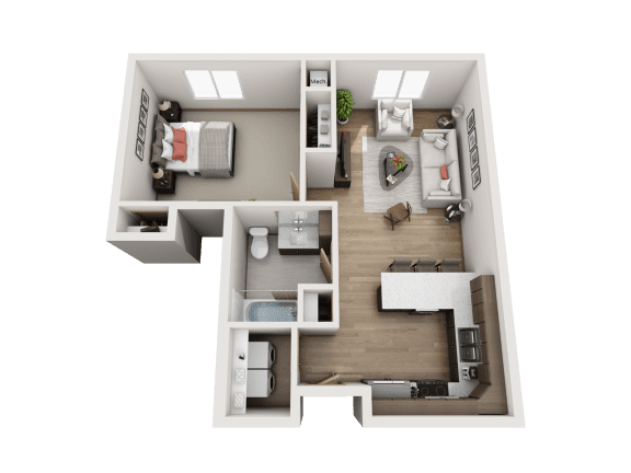 1 Bedroom Floor Plan 1 Bedroom Floor Plan at Lake Ridge, Minnesota