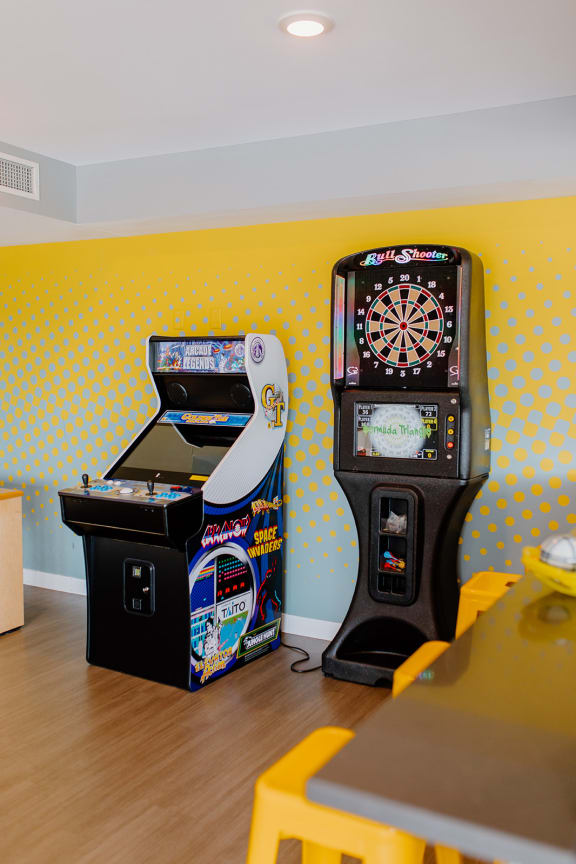 Community Game Room at Hello Apartments, Minneapolis, MN