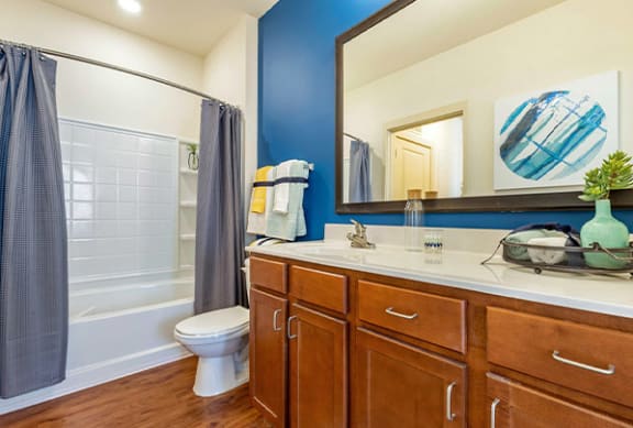 Bathroom with Large Vanity  at Park & Kingston, Charlotte, NC 28203