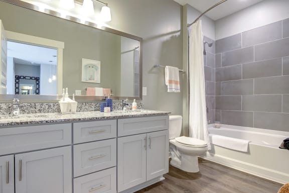 Double Vanity in Bathroom, Central Island Square, Mt Pleasant, SC