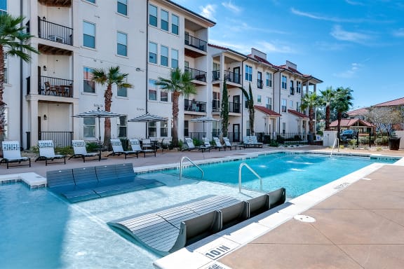 In water tanning ledge 1at Two Addison Place Apartments , Pooler, 31322