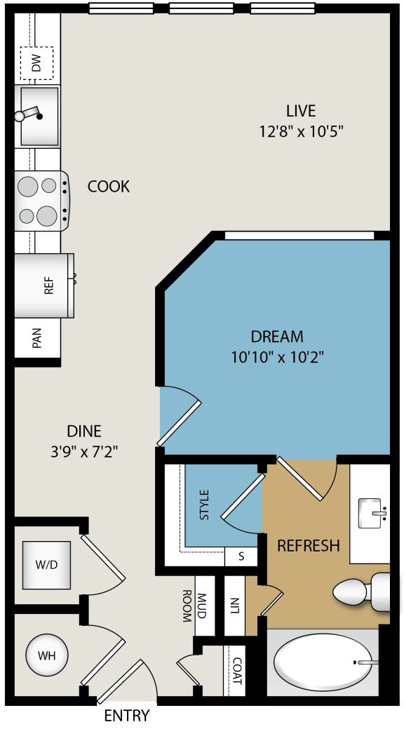 Luxury San Antonio Apartments Tin Top Flats at The Creamery