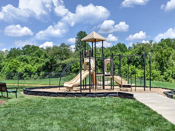 Playground for playing at Abberly Green Apartment Homes by HHHunt, Mooresville, NC 28117