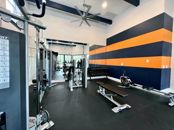 Fitness Center With Modern Equipment at The Jax Apartments, San Antonio, TX