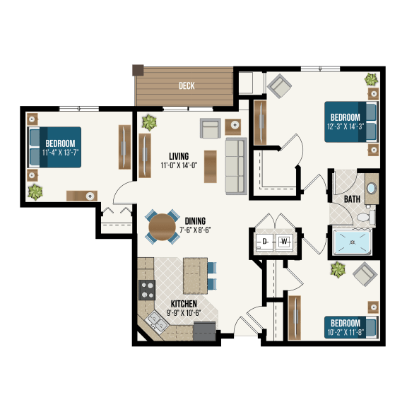 Floor Plans of Waterford Commons in Rosemount, MN