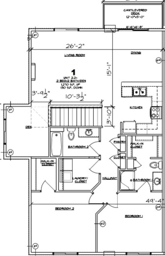 Floor Plans of Arvada Apartments in De Pere, WI