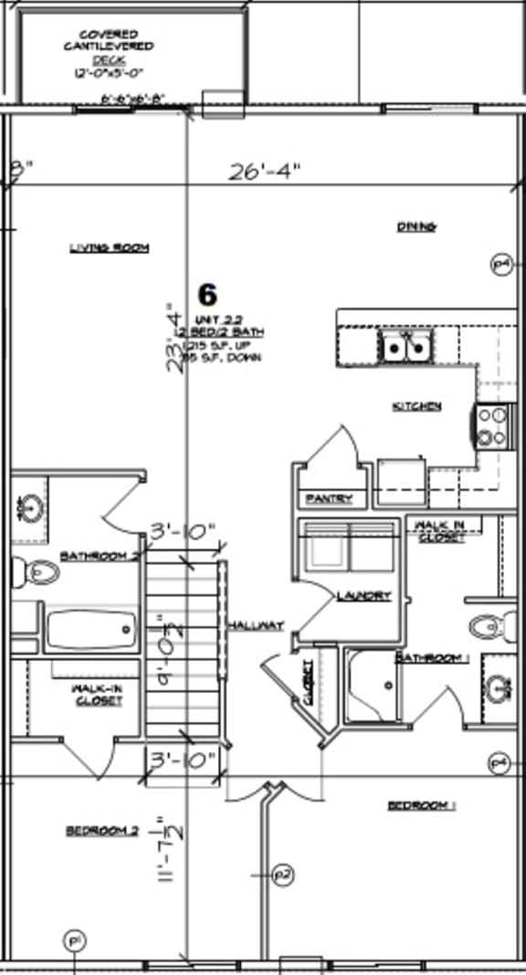 Floor Plans of Arvada Apartments in De Pere, WI