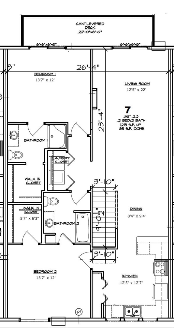 Floor Plans of Arvada Apartments in De Pere, WI