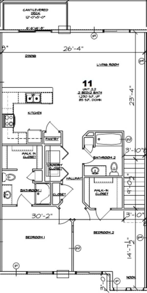 Floor Plans of Arvada Apartments in De Pere, WI