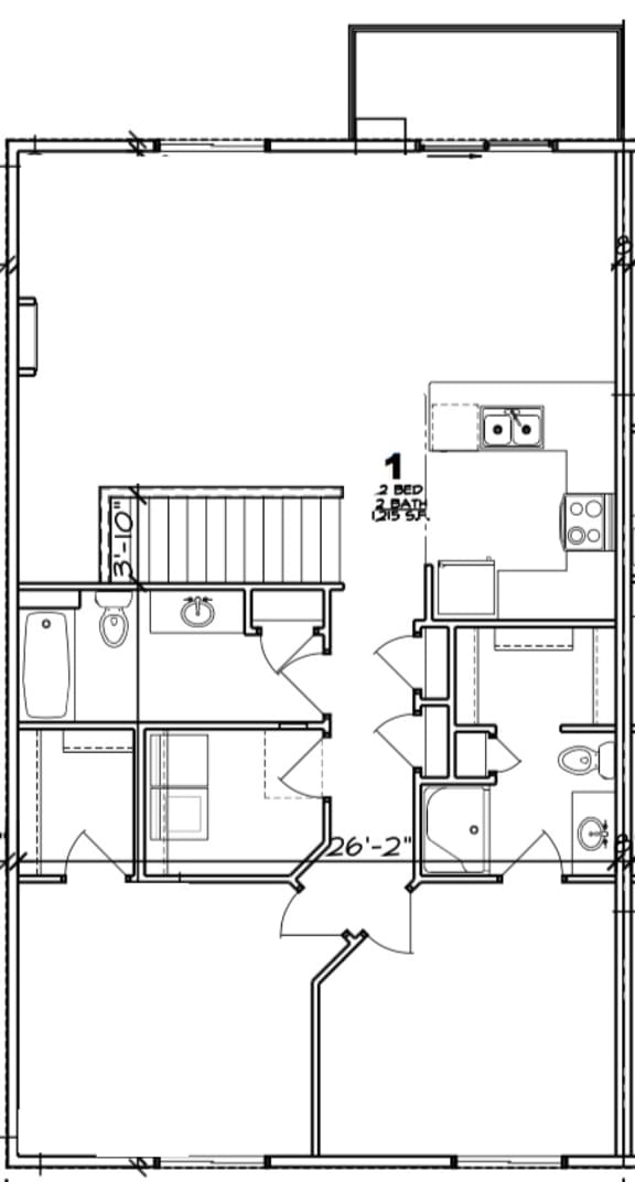 Floor Plans of Arvada Apartments in De Pere, WI