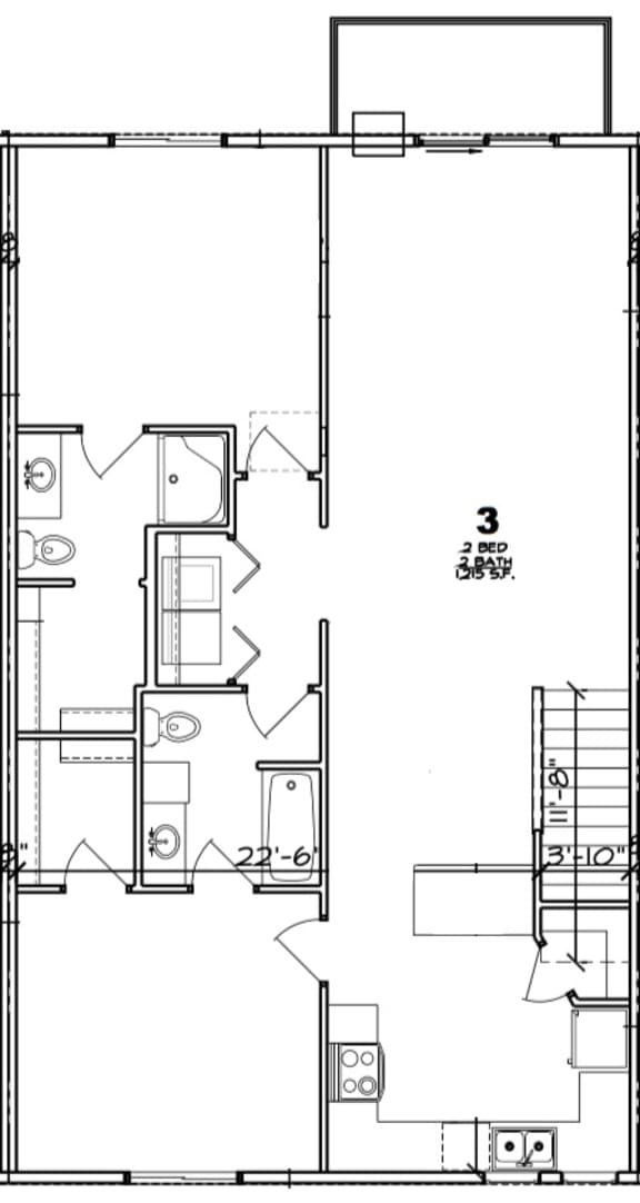 Floor Plans of Arvada Apartments in De Pere, WI