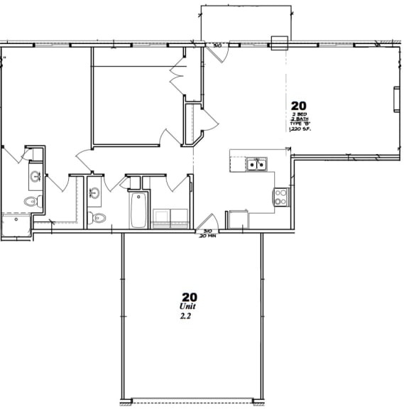 Floor Plans of Arvada Apartments in De Pere, WI