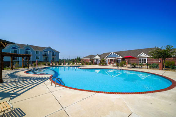 Resort Style Pool with Sundeck at Chase Creek Apartment Homes in Huntsville, AL 35811