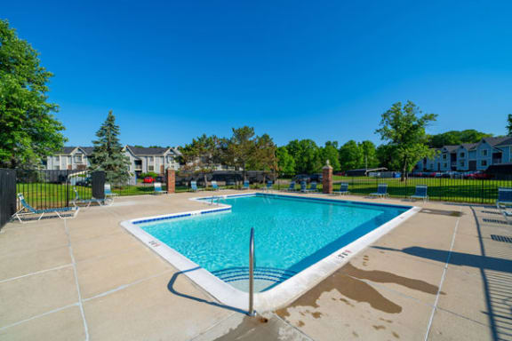 Free Wi-Fi At Pool with Large Sundeck at Canal Club Apartments, Lansing, MI