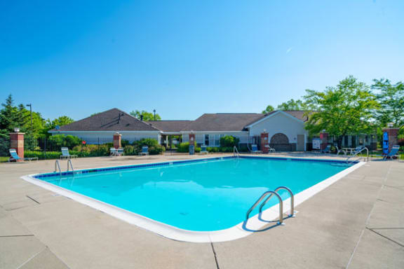 Refreshing Pool With Sundeck at Heatherwood Apartments in Grand Blanc, MI