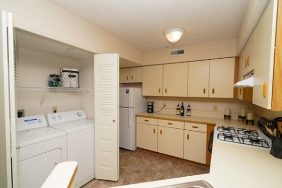 Full-size Washer/Dryer at Heatherwood Apartments in Grand Blanc, MI