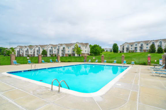 Sparkling Pool with Wi-Fi at West Hampton Park Apartment Homes, Nebraska 68022
