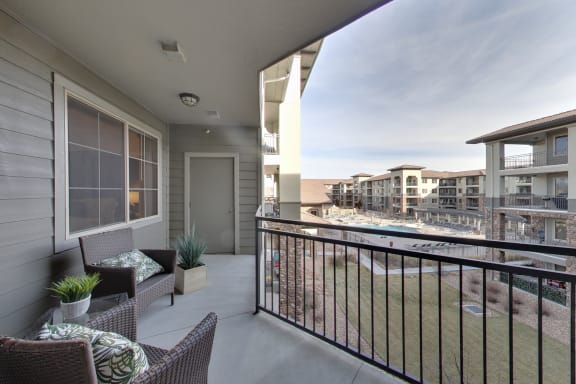 Private balcony and patio
