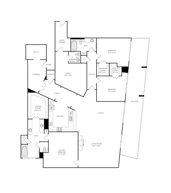 T12_3224_Tower_3Bed with Study