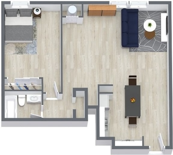 Floor Plans of Walnut Tower Apartments in Kansas City, MO