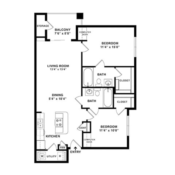 Floor Plans of Falcon Lakes in Arlington, TX