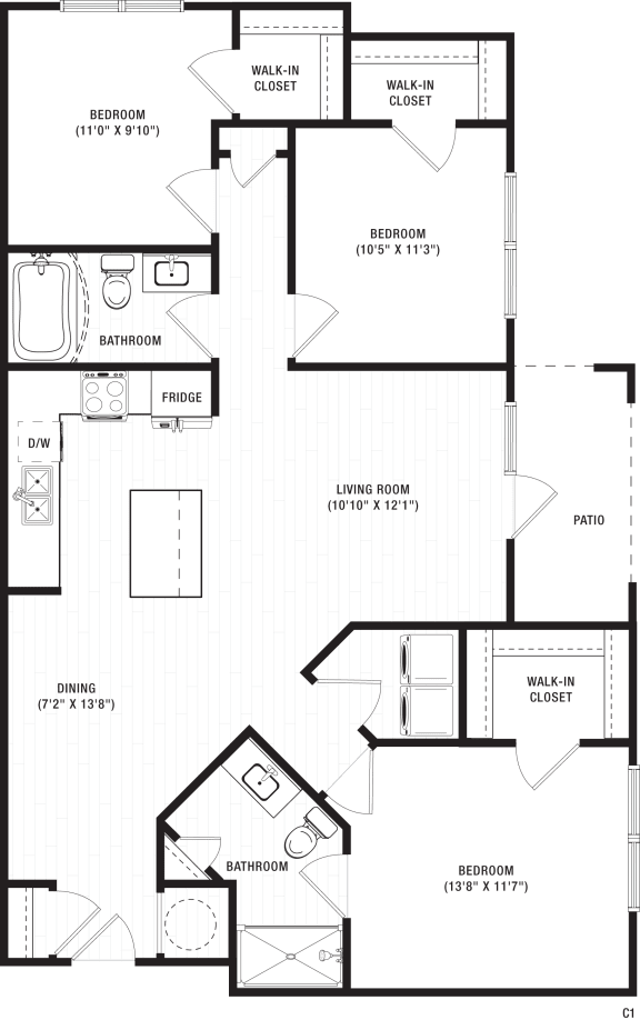 1, 2 & 3 Bedroom Apartments in Acworth, GA The Crest at Acworth