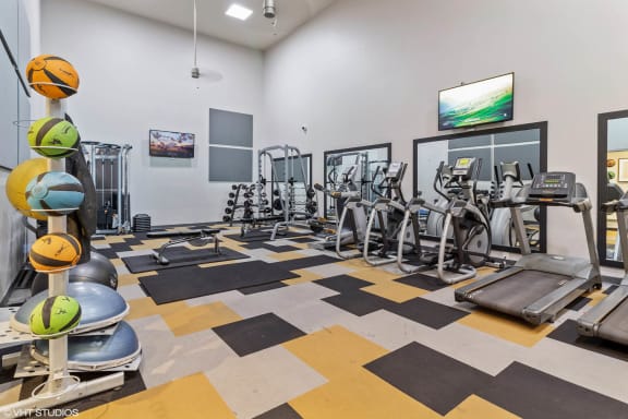 Fitness Center at Saw Mil Village apartments