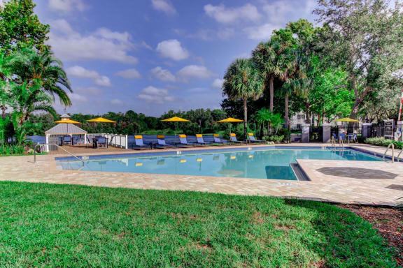 Swimming Pool with Sun Deck and Ample Comfortable Lounging at Berkshires at Citrus Park, Tampa
