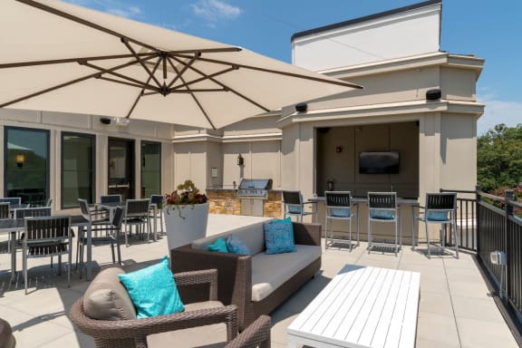 Rooftop Lounge at Berkshire Dilworth, Charlotte, North Carolina