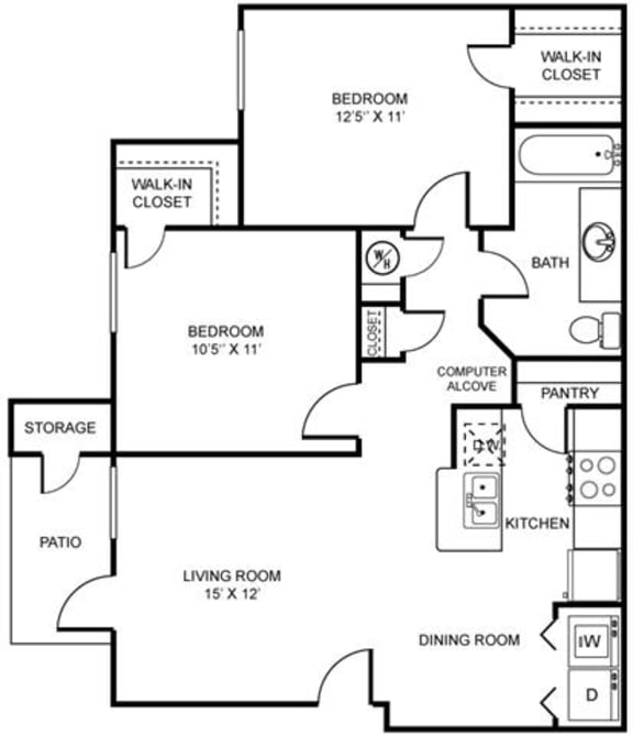 1, 2 & 3 Bedroom Apartments in Littleton Dakota Ridge Apartments