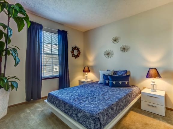 Bright bedroom Lake Forest Apartments