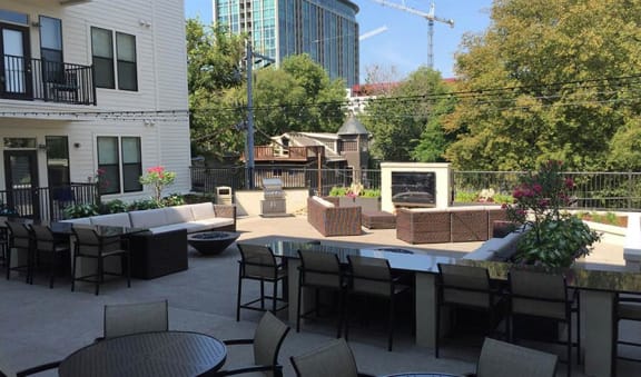 Courtyard Patio With Ample Sitting at Artisan on 18th, Nashville, TN