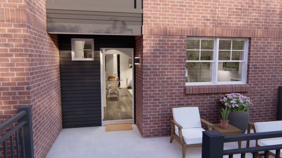 Entrance Space Entrance Space at Brownstones at Palisade Park Apartments, Chartered Holdings, Broomfield, Colorado
