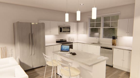 Gourmet Kitchen Gourmet Kitchen at Brownstones at Palisade Park Apartments, Chartered Holdings, Broomfield, CO
