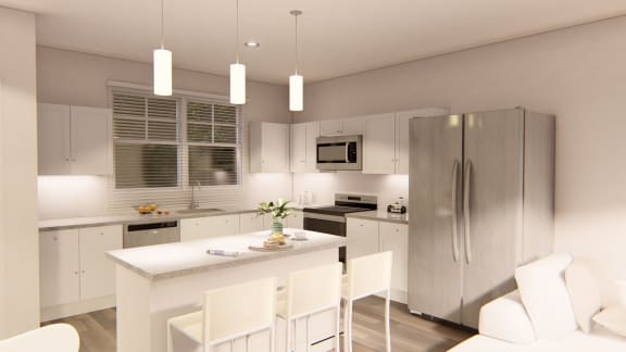 Well Equipped Kitchen And Dining Well Equipped Kitchen And Dining at Brownstones at Palisade Park Apartments, Chartered Holdings, Broomfield, 80023