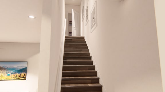 Designed Staircase Designed Staircase at Brownstones at Palisade Park Apartments, Chartered Holdings, Colorado