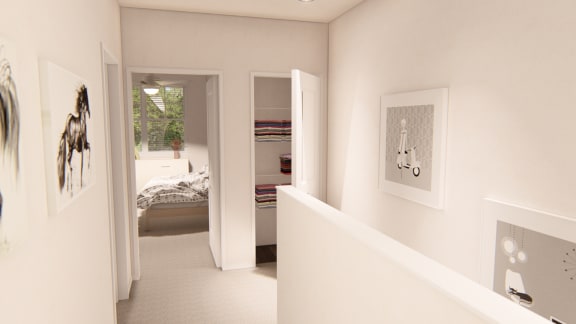 Stair Landing Plan Stair Landing Plan at Brownstones at Palisade Park Apartments, Chartered Holdings, Broomfield