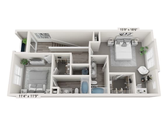 3 Bedroom Floor Plan 3 Bedroom Floor Plan at Brownstones at Palisade Park, Broomfield, CO