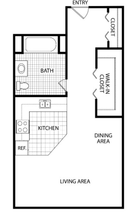Floor Plans of Off Broadway Apartments in Grand Rapids, MI