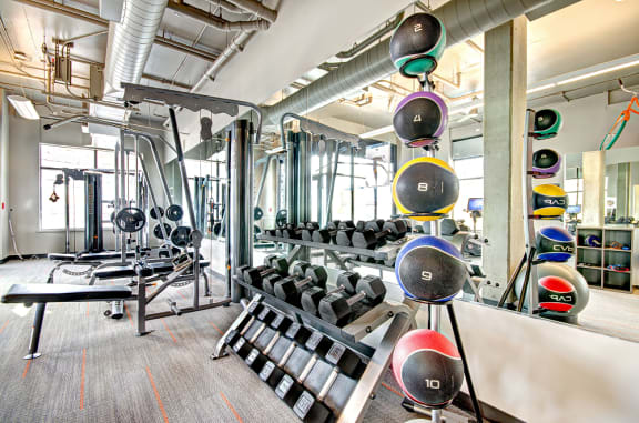 Modern Fitness Center at Link + Mural, Washington, 98126
