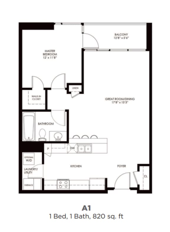 Floor Plans of Kingston Pointe Apartments in Des Plaines, IL