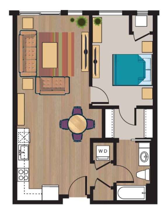 Floor Plans of Kingston Pointe Apartments in Des Plaines, IL