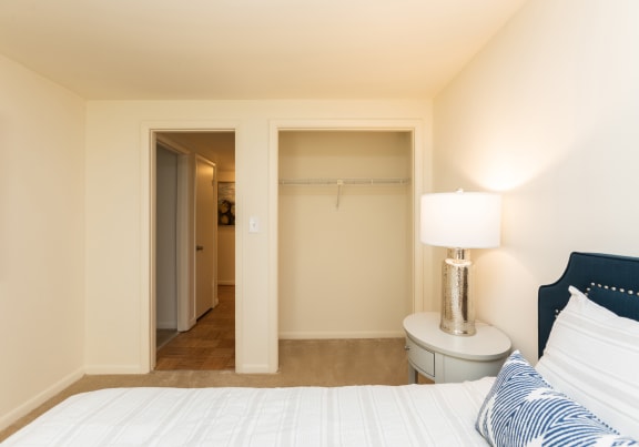 Spacious second bedroom with closet at Spring Hill Townhomes